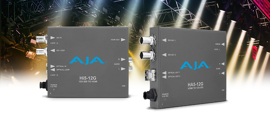 AJA Introduces Hi5-12G and HA5-12G Mini-Converters at InfoComm 2018